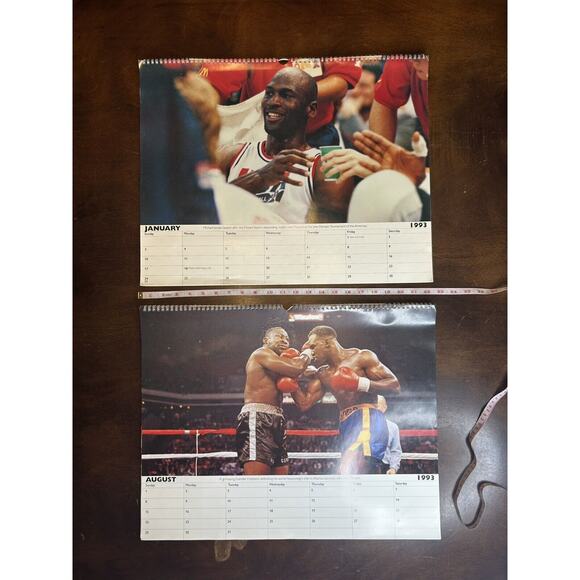Vintage 1993 The Associated Press United States Sports Large Calendar RARE - Picture 3 of 4